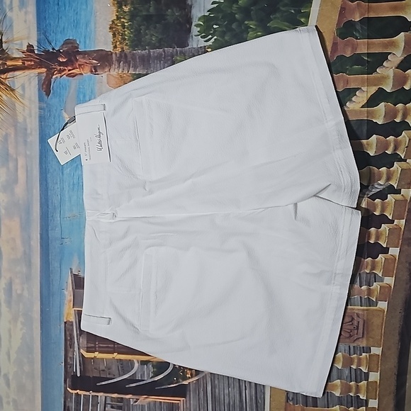 Walter Hagen High-Waisted White Textured Shorts Size 6‎ NWT - Picture 7 of 8